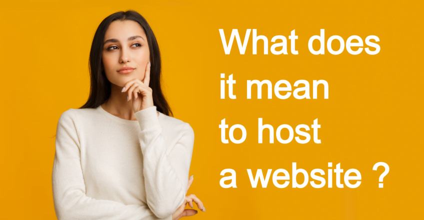 What does it mean to host a website?