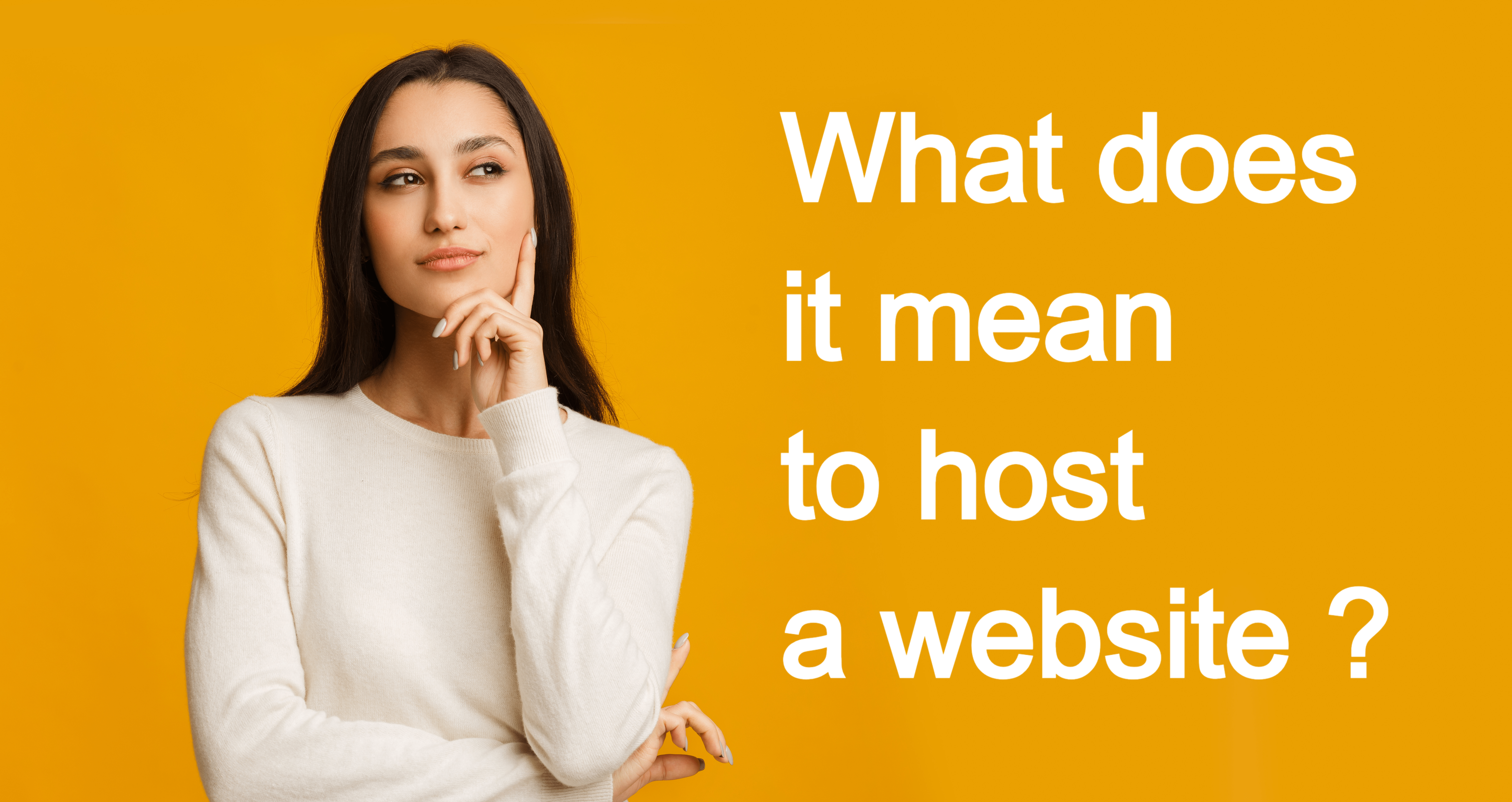What does it mean to host a website?